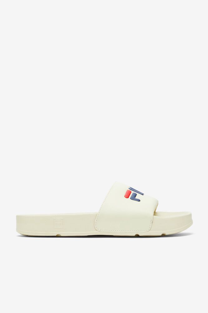 Fila Sandals Mens White Drifter - Ireland 73458-GKIQ